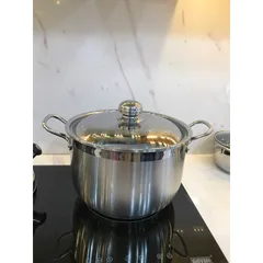Nồi Luộc Gà Fivestar 30 cm - Inox 430 Không Gỉ, Thiết Kế 3 Đáy Tiết Kiệm Năng Lượng, An Toàn Vệ Sinh Cho Mọi Loại Bếp