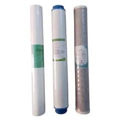 Lõi Lọc Nước RO 20 Inch - Bộ Ba Lõi 1, 2, 3 Thay Thế cho Máy Lọc 30L, 50L, 70L - Tiêu Chuẩn Lọc 5 Micron, Than Hoạt Tính Cao Cấp