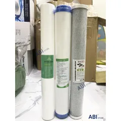 Lõi Lọc Nước RO 20 Inch - Bộ Ba Lõi 1, 2, 3 Thay Thế cho Máy Lọc 30L, 50L, 70L - Tiêu Chuẩn Lọc 5 Micron, Than Hoạt Tính Cao Cấp