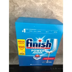 Viên rửa bát FINISH Power Essential Hương Chanh 100 Viên - Sạch mạnh mẽ cho máy rửa chén Bosch, Electrolux - Hàng chính hãng Châu Âu