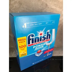 Viên rửa bát FINISH Power Essential Hương Chanh 100 Viên - Sạch mạnh mẽ cho máy rửa chén Bosch, Electrolux - Hàng chính hãng Châu Âu