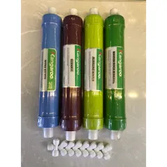 Bộ 4 Lõi Lọc Nước Khoáng 5678 KANGAROO Chính Hãng - Tạo Kiềm, Khử Mùi, Bổ Sung Khoáng Chất, Giải Độc Cho Nước Uống