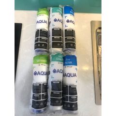 Combo 2 Bộ Lõi Lọc 123 Aqua - Thay Thế Lõi RO Chính Hãng, Gồm 2 Lõi 1, 2 Lõi 2, 2 Lõi 3 cho Nguồn Nước Sạch