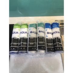 Combo 2 Bộ Lõi Lọc 123 Aqua - Thay Thế Lõi RO Chính Hãng, Gồm 2 Lõi 1, 2 Lõi 2, 2 Lõi 3 cho Nguồn Nước Sạch