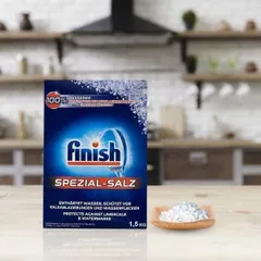 Muối Rửa Chén FINISH 1,2KG - Bảo vệ và Làm mềm nước cho Máy Rửa Bát Bosch, Siemens, Electrolux và Hàng Châu Âu Chính Hãng