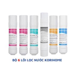 Bộ 6 Lõi Lọc Nước KORIHOME Chính Hãng - Thay Thế Dùng Cho WPK-813, WPK-888-LT, WPK-605, Loại Bỏ Tạp Chất Và Vi Khuẩn