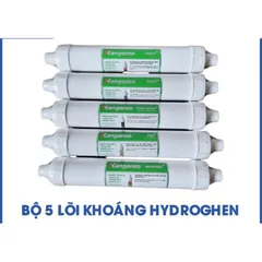 Combo 5 Lõi Lọc KANGAROO Hydrogen Chính Hãng - Bộ Lõi Thay Thế Máy RO, Cải Thiện Chất Lượng Nước, Bổ Sung Khoáng Chất và Oxy