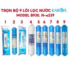 Combo 9 Lõi Lọc Nước KAROFI Chính Hãng cho Model N-e 239, B930 - Giải Pháp Lọc Nước Hiệu Quả cho Gia Đình