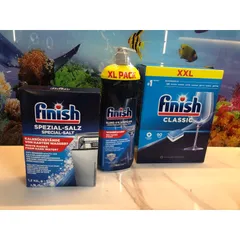 [Giá KM] Sản Phẩm FINISH [Hộp 90 Viên - Muối 1,2Kg - Nước Bóng 800ML ] -Hàng chính hãng - Chuyên dùng cho máy rửa chén