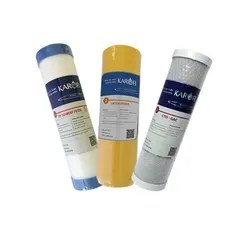 Bộ 3 Lõi Lọc Nước Karofi 1 2 3 - Chính Hãng Dành Cho Nước Cứng Nhiễm Đá Vôi - Bảo Vệ Màng RO Hiệu Quả