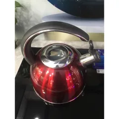 Ấm Đun Nước Arber AB03RED - Dung Tích 3L, Inox 304 Chất Lượng Cao, Sử Dụng Trên Mọi Loại Bếp, Thiết Kế Sang Trọng, Còi Báo Hiệu Sôi