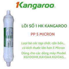 Lõi Số 1 KANGAROO Hydrogen - Lõi Đúc Thay Thế Cho Máy Lọc Nước 5 Micron - Chính Hãng Việt Nam