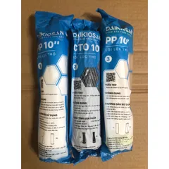 Bộ 3 Lõi Lọc Daikiosan Chính Hãng - Bảo Vệ Màng RO Cho Máy Lọc Nước RO - Lọc Thô Hiệu Quả