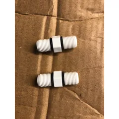 Bộ 2 cái nối thẳng 2 đầu ren ngoài 13x13 - Dụng cụ nối cốc lọc nước cao cấp, nhựa chất lượng trắng