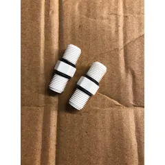 Bộ 2 cái nối thẳng 2 đầu ren ngoài 13x13 - Dụng cụ nối cốc lọc nước cao cấp, nhựa chất lượng trắng