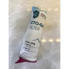Lõi Lọc Nước Mutosi CTO-GAC - Lõi Than Nén Chính Hãng cho Máy Lọc Nước, Khử Clo và Chất Độc, Bảo Vệ Màng RO