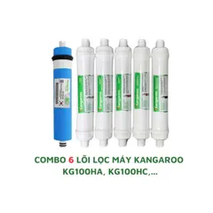 Combo 6 Lõi Lọc Nước Kangaroo 4-9 Chính Hãng - Phụ Kiện Cho Máy Lọc Nước Hydrogen KG-100HA, KG-100HB, KG-100HQ