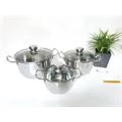 [KM] Bộ 3 Nồi nấu từ Fivestar nắp kính - Sử dụng được trên tất cả các loại bếp -Bảo Hành 5 năm