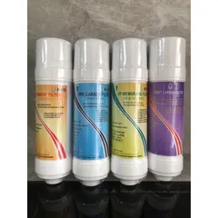 Combo 4 Lõi Lọc Nước Hàn Quốc 8inch - Loại U, Dài 23cm - Thay Thế Máy Lọc Cuckoo, Nước Sạch & An Toàn