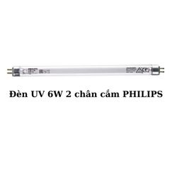 Bóng Đèn UV Diệt Khuẩn Philips 6W Karofi - Loại 2 Đầu 2 Chân, Hàng Chính Hãng, Tuổi Thọ 10.000h, Hiệu Quả Diệt Khuẩn 99,99%