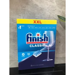 Hộp Viên Rửa  FINISH CLASSIC 90 Viên  -  Xuất xứ: Châu Âu - Làm sạch hiệu quả sẽ xử lý tất cả các vết bẩn thức ăn