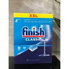 Hộp Viên Rửa  FINISH CLASSIC 90 Viên  -  Xuất xứ: Châu Âu - Làm sạch hiệu quả sẽ xử lý tất cả các vết bẩn thức ăn