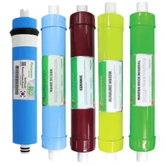 Combo 5 Lõi Lọc Nước Kangaroo 45678 - Hợp chuẩn RO, Nano Bạc, Alkaline, Ceramic, Maifan - Cung cấp khoáng sạch, an toàn cho sức khỏe