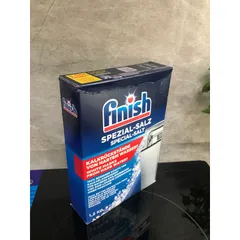 Muối Làm Mềm Nước Finish 1.2KG - Bảo Vệ Máy Rửa Bát, Ngăn Ngừa Bám Cặn Canxi Magie, Hàng Nhập Khẩu Đức