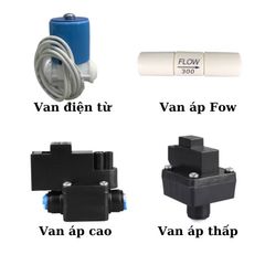 Bộ Van Lọc Nước RO - Van Áp Thấp, Van Từ, Van Áp Cao Nối Nhanh 6mm - Phụ Kiện Máy Lọc Nước Gia Đình Chất Lượng cao