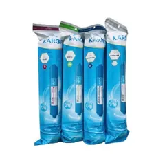 Bộ 4 Lõi Lọc KAROFI 5678 Chính Hãng - GAC-T33, Khoáng MINERAL, FAR INFRARED, NANO SILVER - Cung Cấp Khoáng Chất Cho Nước Uống Ngon Hơn