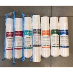 Bộ 7 Lõi Lọc Nước Korihome Chính Hãng - Lõi Sediment, Pre Carbon, RO, Post Carbon, Hydrogen Alkaline, Nano Silver - 100% Chất Lượng Cao