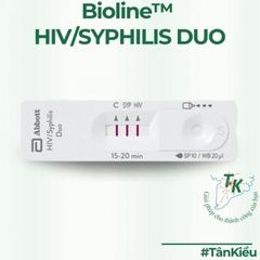 (Hàng công ty) Công cụ test DUO HIV và Giang Mai Chính hãng
