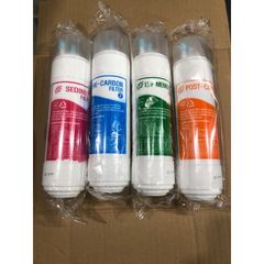 Bộ 4 Lõi Lọc Nước U/F Đầu U 25cm - Chính Hãng Nhập Khẩu Hàn Quốc, Thay Thế Máy Lọc Nước Cuckoo, Canzy, Ryo, Newlife