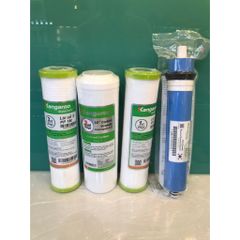 Bộ 4 Lõi Lọc Nước KANGAROO 1234 - Hàng Chính Hãng, Lọc Sạch Vi Rút, Vi Khuẩn, Tăng Cường An Toàn Cho Nước Uống