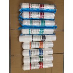 Bộ 9 Lõi Lọc Nước KORIHOME Chính Hãng - Thay Thế Cho Máy Lọc WPK-915, Bao Gồm Sediment, Pre Carbon, RO, Post Carbon, Hydrogen Alkaline, Nano Silver