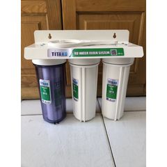 Bộ 3 Cốc Lọc Nước Sinh Hoạt 10inch TITAKO - Thiết Bị Lọc Thô Có Tay Mở, Bảo Vệ Nguồn Nước An Toàn Cho Gia Đình