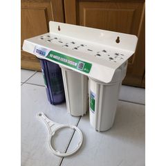 Bộ 3 Cốc Lọc Nước Sinh Hoạt 10inch TITAKO - Thiết Bị Lọc Thô Có Tay Mở, Bảo Vệ Nguồn Nước An Toàn Cho Gia Đình