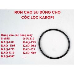 Gioăng Cao Su Thay Thế Cốc Lọc Nước Karofi - Phù Hợp Model OP1310, SS038, U03, U05, P95 - Chống Rò Rỉ Nước