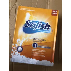 Muối Rửa Bát SOFISH 1,6kg - Đồ Gia Dụng Nhập Khẩu, Làm Mềm Nước Chuyên Dụng Cho Máy Rửa Chén Bosch, Teka, Hafele