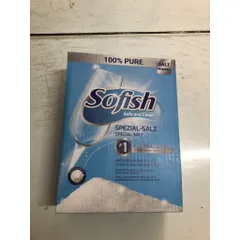 Muối Rửa Bát SOFISH 1,6kg - Đồ Gia Dụng Nhập Khẩu, Làm Mềm Nước Chuyên Dụng Cho Máy Rửa Chén Bosch, Teka, Hafele