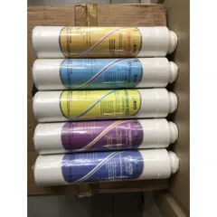 Bộ 5 Lõi Lọc Nước RYO Chính Hãng - Thay Thế Cho Máy Lọc RP-902 - Lõi Sediment, Pre Cacbon, U/F, Post Cacbon, FTO