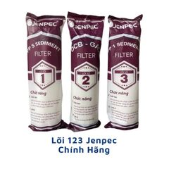 Bộ 3 Lõi Lọc Nước JENPEC 1, 2, 3 - Chính Hãng, Thay Thế Cho Máy Lọc Nước RO - Giải Pháp Lọc Nước An Toàn và Hiệu Quả