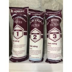 Bộ 3 Lõi Lọc Nước JENPEC 1, 2, 3 - Chính Hãng, Thay Thế Cho Máy Lọc Nước RO - Giải Pháp Lọc Nước An Toàn và Hiệu Quả