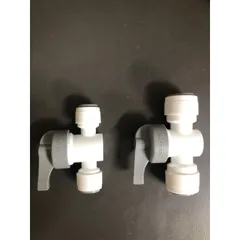 Van Khoá Ngang - Van Xả Nước Hai Đầu Nối Nhanh Dây Phi 6mm/10mm cho Máy Lọc Nước, Chống Rò Rỉ, Kiểm Soát Nguồn Nước