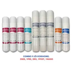 Bộ 9 Lõi Lọc Nước KORIHOME Chính Hãng - Thay Thế Model WPK-K93, Hiệu Suất Lọc Cao, Tiêu Diệt 99,99% Vi Khuẩn