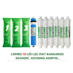 Bộ 10 Lõi Lọc Nước KANGAROO Hydrogen chính hãng - Thay cho máy KG100HP, KG100HC, KH100HM - Nước sạch, khỏe mạnh