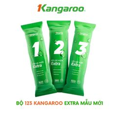 Bộ 3 Lõi Lọc Thô 123 KANGAROO Extra - Thay thế cho máy lọc nước RO - Hàng chính hãng, loại bỏ tạp chất, mùi hôi hiệu quả
