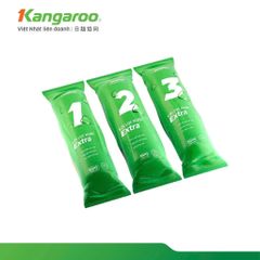 Bộ 3 Lõi Lọc Thô 123 KANGAROO Extra - Thay thế cho máy lọc nước RO - Hàng chính hãng, loại bỏ tạp chất, mùi hôi hiệu quả