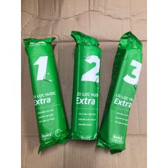 Bộ 3 Lõi Lọc Thô 123 KANGAROO Extra - Thay thế cho máy lọc nước RO - Hàng chính hãng, loại bỏ tạp chất, mùi hôi hiệu quả