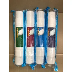 Bộ 4 Lõi Lọc Nước Hàn Quốc Đầu I (Loại 2 đầu) - Hàng Chính Hãng, Thay Thế Máy Lọc và Nóng Lạnh, Made in Korea